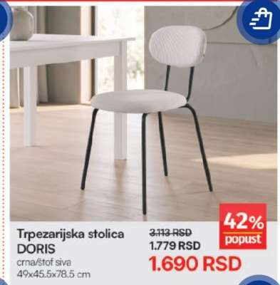 Trpezarijska stolica DORIS