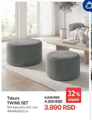 Tabure TWINS SET
