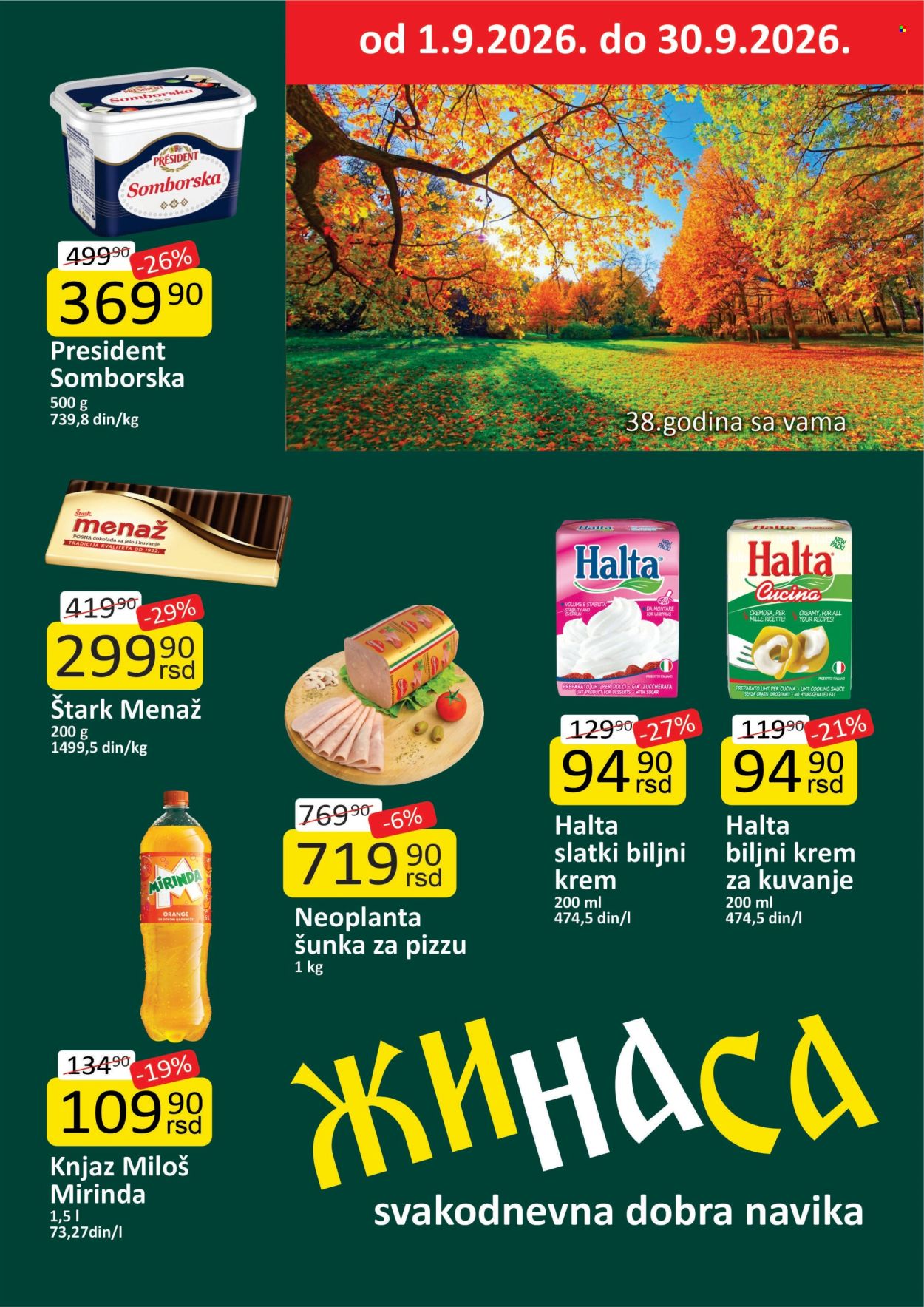ŽINASA katalog  - 01.09.2026 - 30.09.2026. Stranica 1