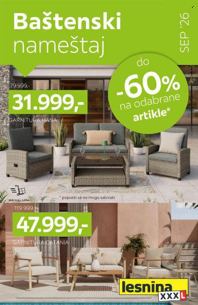 Lesnina XXXL katalog  - 01.09.2026 - 30.09.2026. Stranica 3