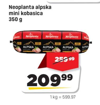 Neoplanta alpska mini kobasica