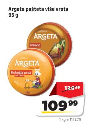 Argeta pašteta više vrsta 95 g