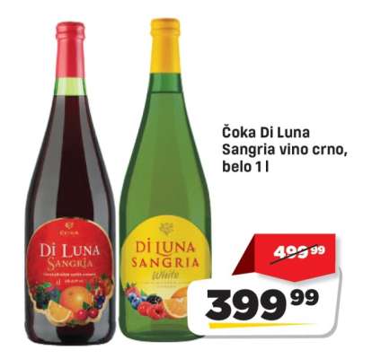 Čoka DI Luna Sangria vino crno, belo 1 l