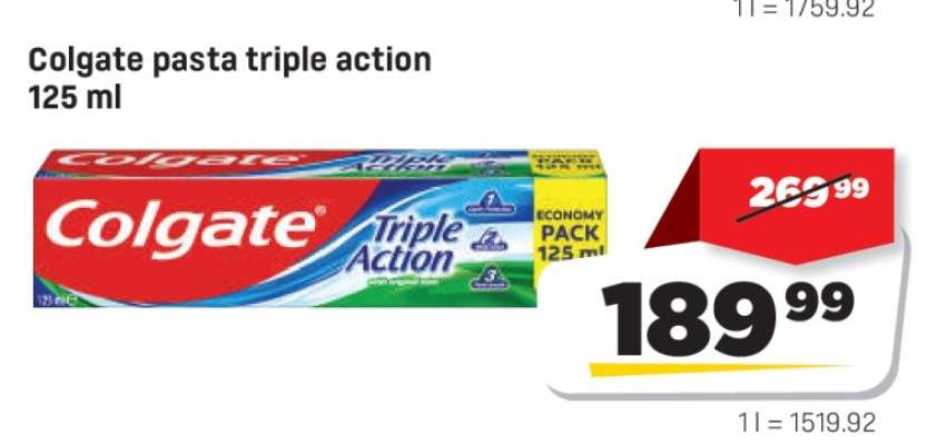 Colgate pasta triple action 125 ml