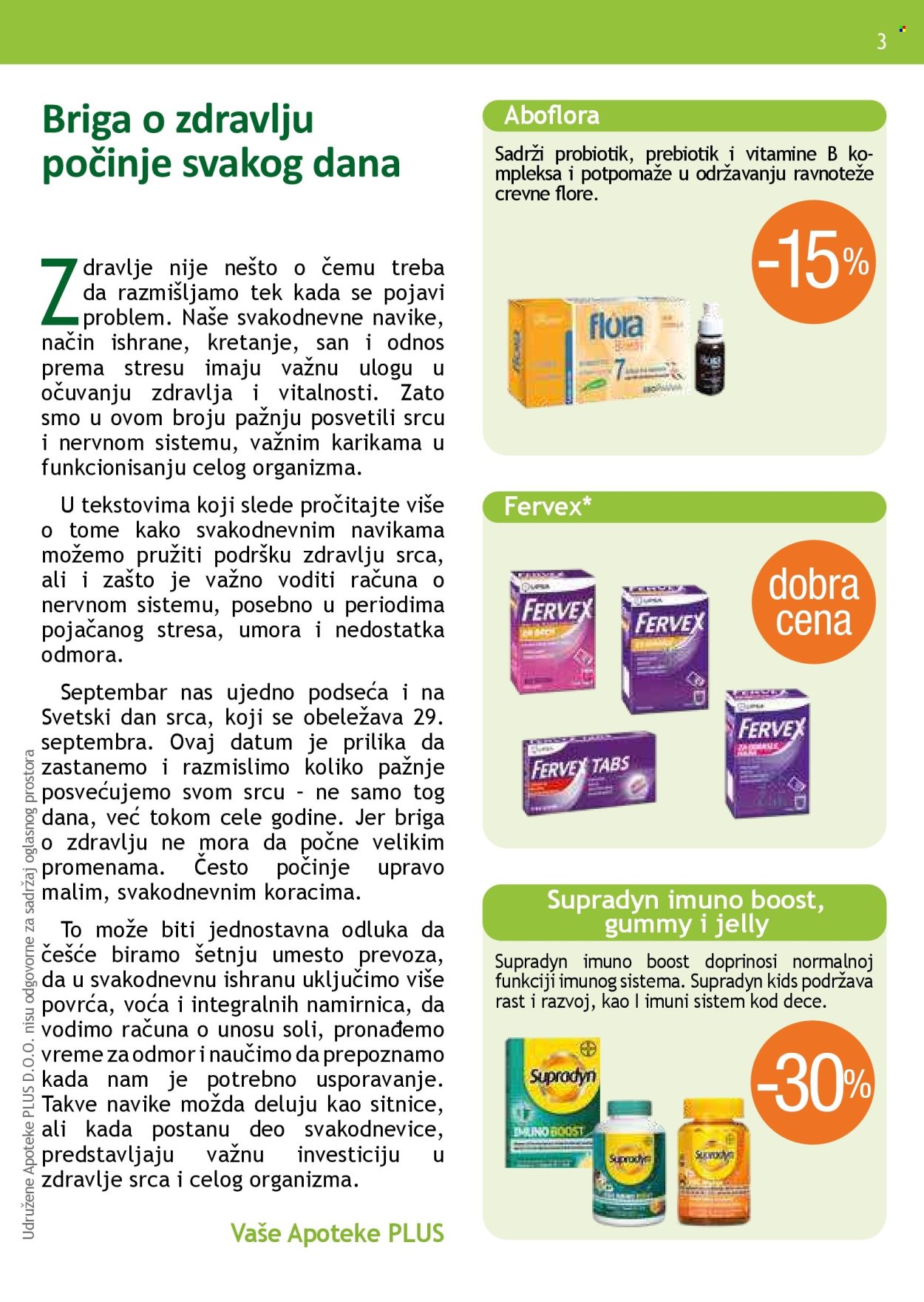 Apoteka Plus katalog  - 01.09.2026 - 30.09.2026. Stranica 3