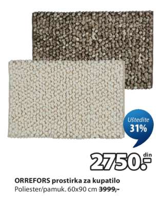 ORREFORS PROSTIRKA ZA KUPATILO