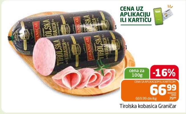 Tirolska kobasica Graničar