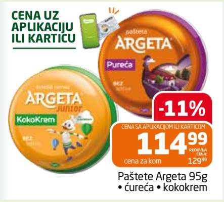 Paštete Argeta 95g