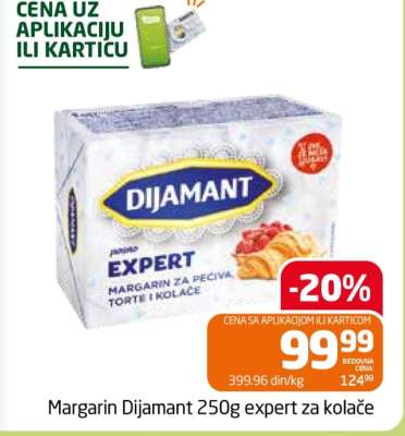 Margarin Dijamant 250g expert za kolače