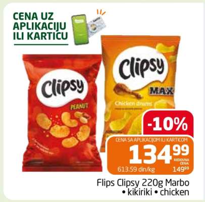 Flips Clipsy 220g Marbo