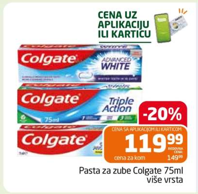 Pasta za zube colgate 75ml