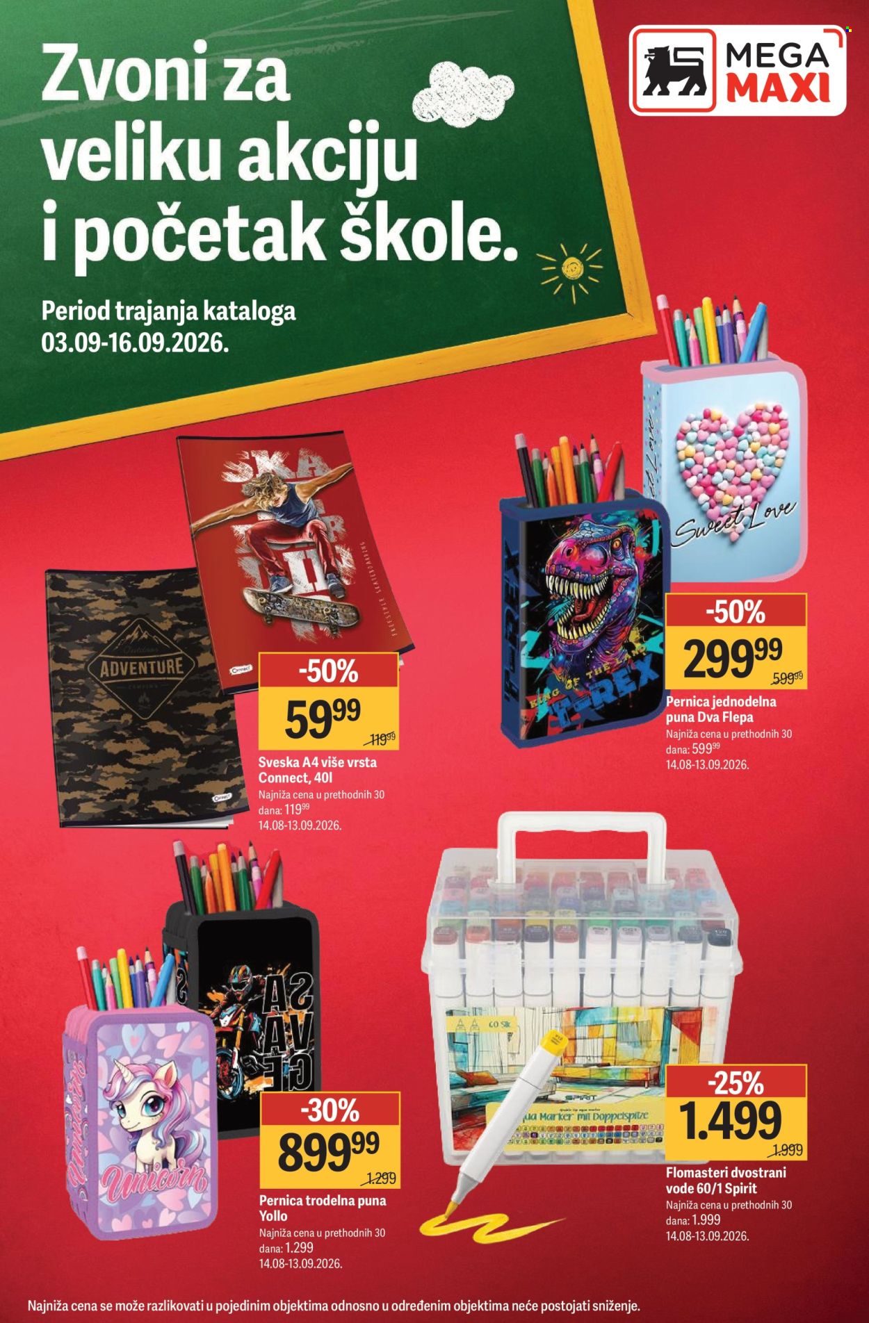 Mega Maxi katalog  - 03.09.2026 - 16.09.2026. Stranica 1