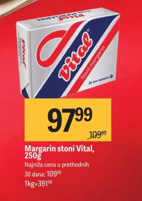 Margarin stoni Vital 250g