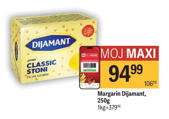 Margarin Dijamant 250g