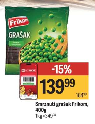 Smrznuti grašak Frikom 400g