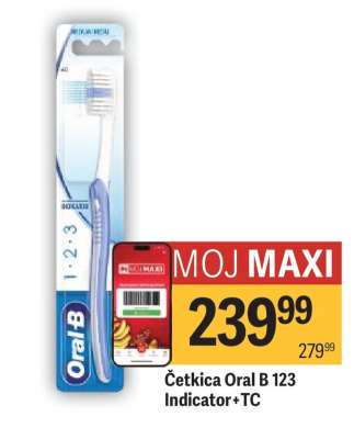 Četkica Oral B 123 Indicator+TC