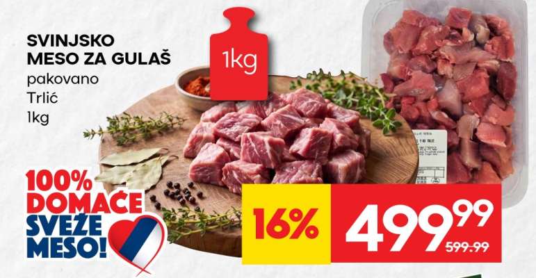 SVINJSKO MESO ZA GULAŠ