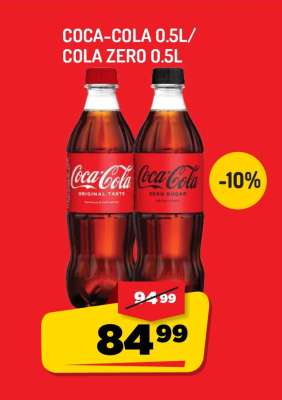 COCA-COLA 0.5L / COLA ZERO 0.5L