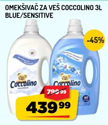 Omekšivač za veš Coccolino 3L Blue/Sensitive