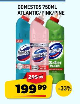 Domestos 750ml Atlantic/Pink/Pine