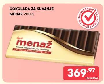ČOKOLADA ZA KUVANJE