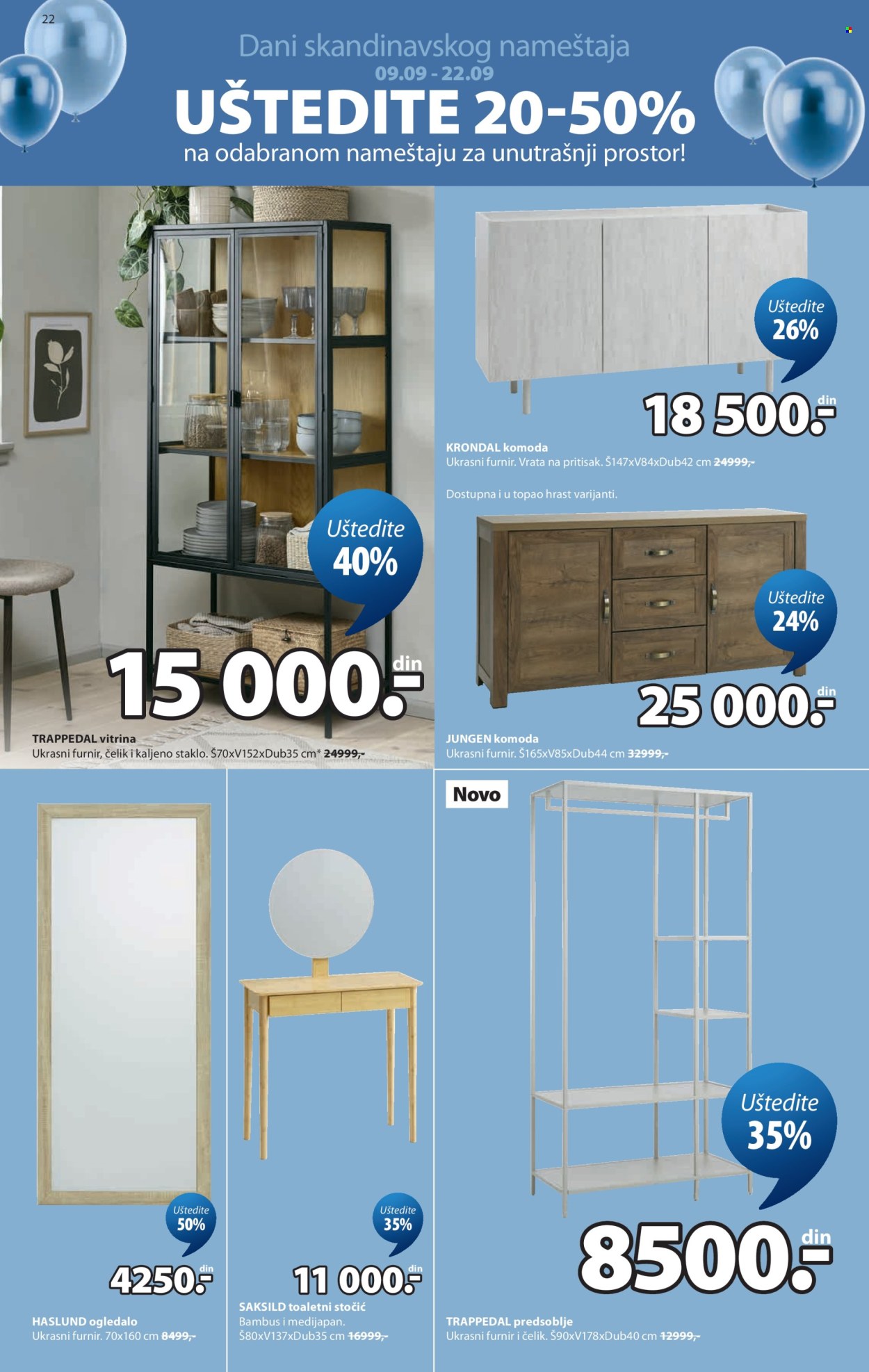 JYSK katalog  - 09.09.2026 - 13.10.2026. Stranica 22