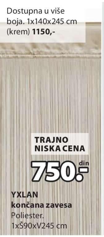 YXLAN KONČANA ZAVESA
