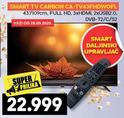 SMART TV CARBON CA-TV43FHDWOFL