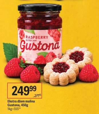 Ekstra džem malina Gustona, 450g