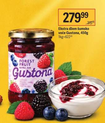 Ekstra džem šumsko voće Gustona, 450g