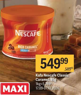 Kafa Nescafe Classic Caramel, 95g