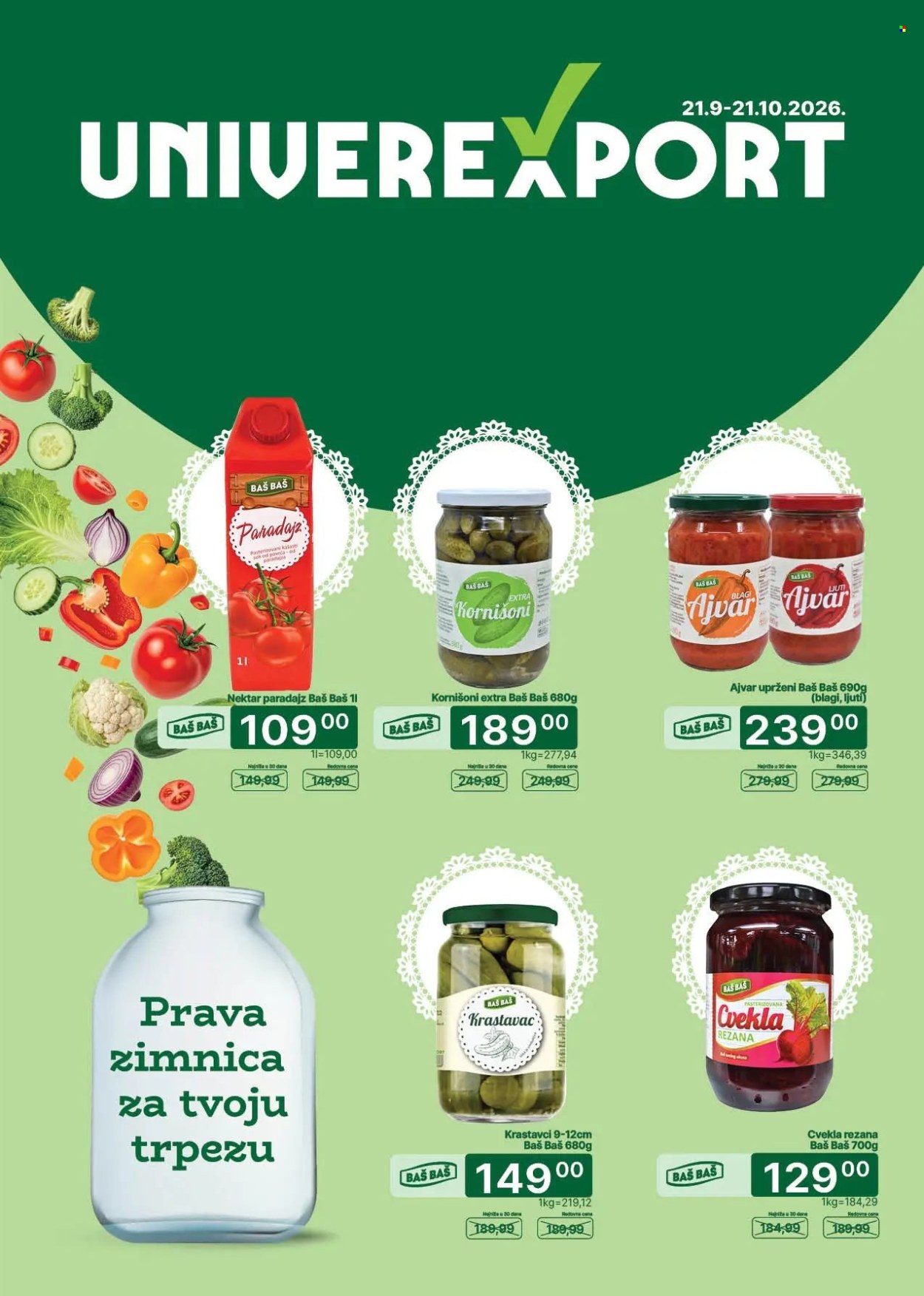 Univerexport katalog  - 21.09.2026 - 21.10.2026. Stranica 1