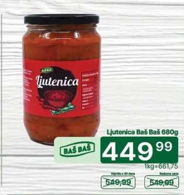 Ljutenica Baš Baš 680g