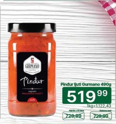 Pindur ljuti Gurmano 490g