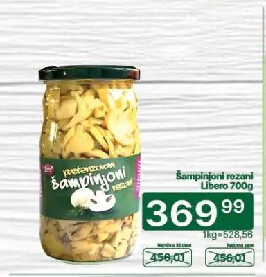 Šampinjoni rezani Libero 700g