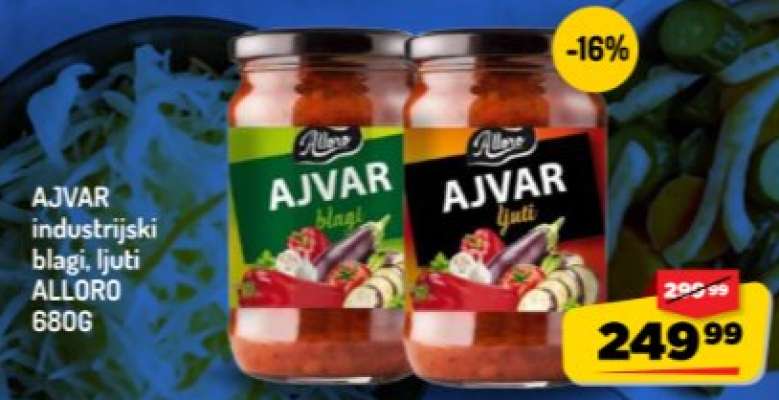 AJVAR industrijski blagi, ljuti ALLORO 680G