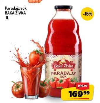 Paradajz sok Baka Zivka 1L