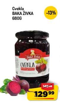CVEKLA BAKA ŽIVKA 680g