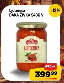 LJUTENICA BAKA ŽIVKA 540g