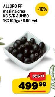 ALLORO RF maslina crna KG S/K JUMBO
