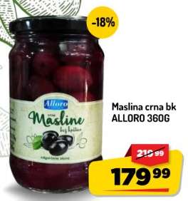 MASLINA CRNA BK ALLORO 360G