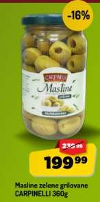 Masline Zelene Grilovane Carpinelli 360g