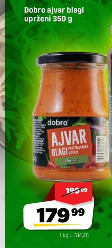 Dobro ajvar blagi uprženi 350 g