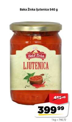 Baka Živka ljutenica 540 g