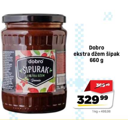 Dobro ekstra džem šipak 660 g