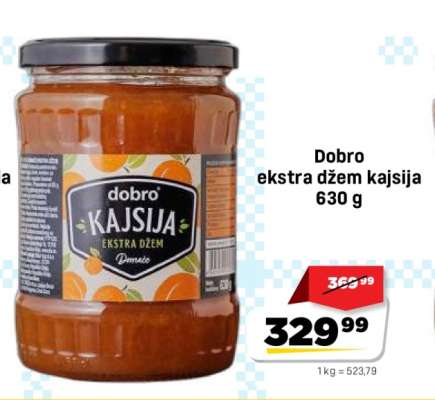 Dobro ekstra džem kajsija 630 g