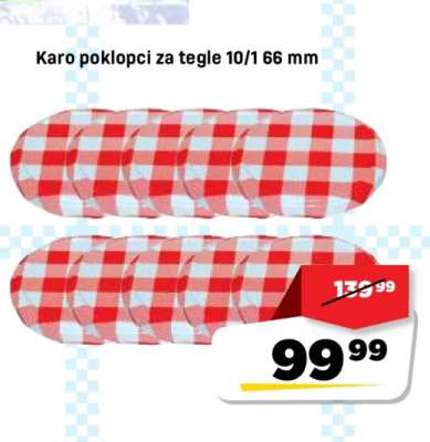 Karo poklopci za tegle 10/1 66 mm