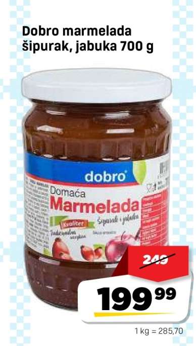 Dobro marmelada šipurak, jabuka 700 g