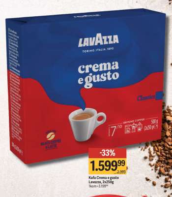 Kafa Crema e gusto Lavazza, 2x250g