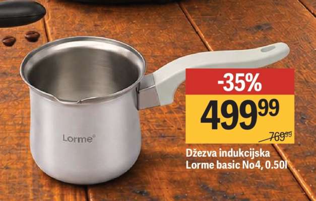 Džezva indukcijska Lorme basic No4, 0.5l